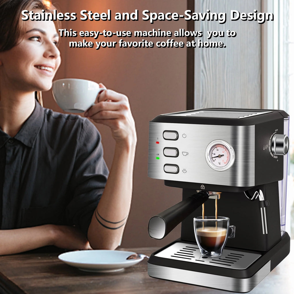 20 Bar Espresso Machine with Milk Frother F609