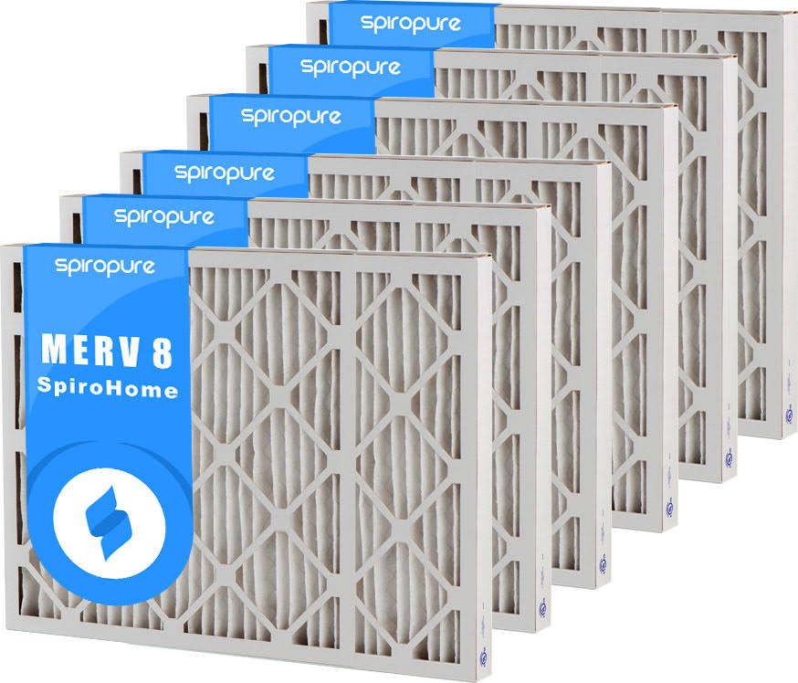 6 Pack MERV 8 Pleated Air Filters I839572