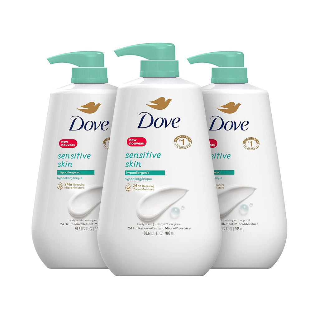 Pack of 4 13.5 Oz and Pack of 3 30.6 fl oz Moisturizing Body Wash Bundle C8349