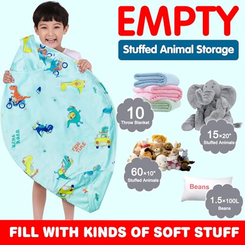 Stuffed Animal Storage Bean Bag Chair Cover S39252