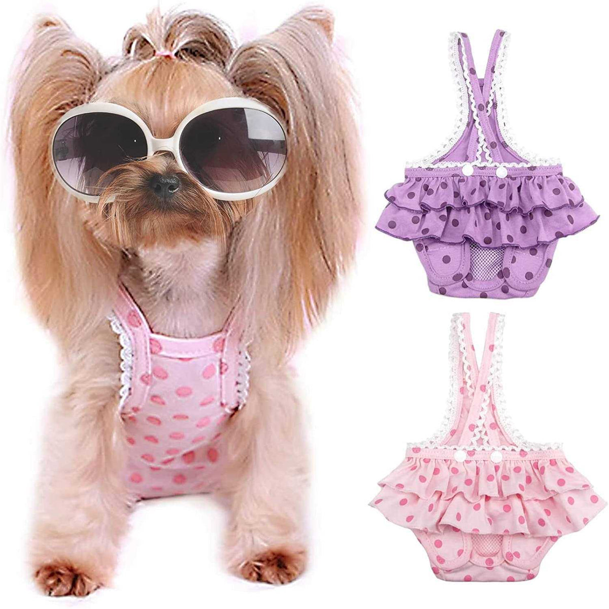 2 Pieces Washable Reusable Dog Diapers E29739