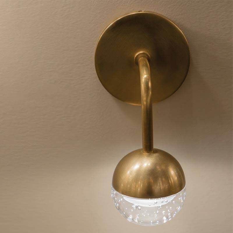 Aged Brass LED Bath Light D81995