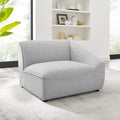 Light Gray Sectional Sofa Chair V9175