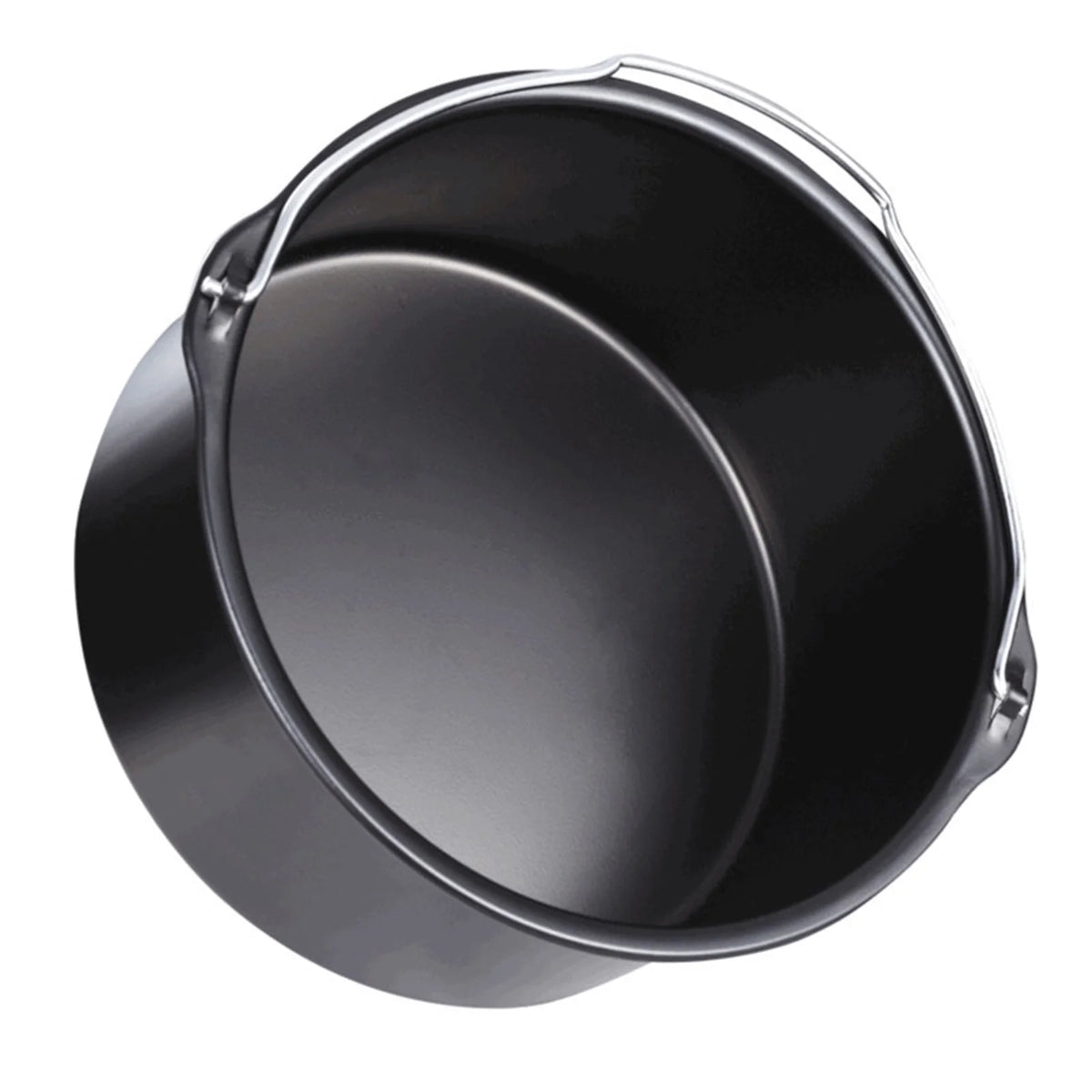 10Pcs Air Fryer Accessory Kit Baking Pan Rack Pizza Tray Metal Holder Cupcake Mould Set F98833