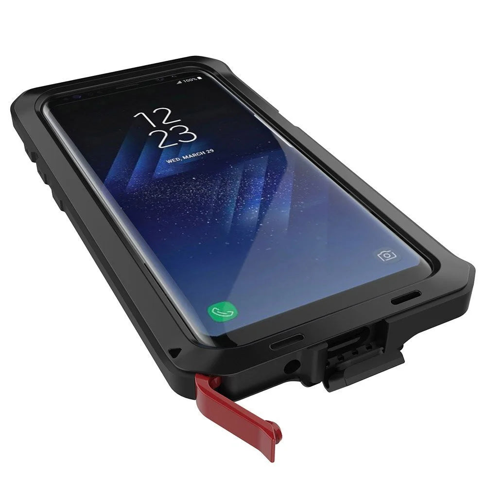 Aluminum Metal Samsung Galaxy S8 Plus Case (Black) Heavy Duty Shockproof Scratch Resistant Protection C896
