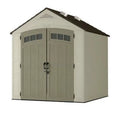 Beige Resin Storage Shed W340257