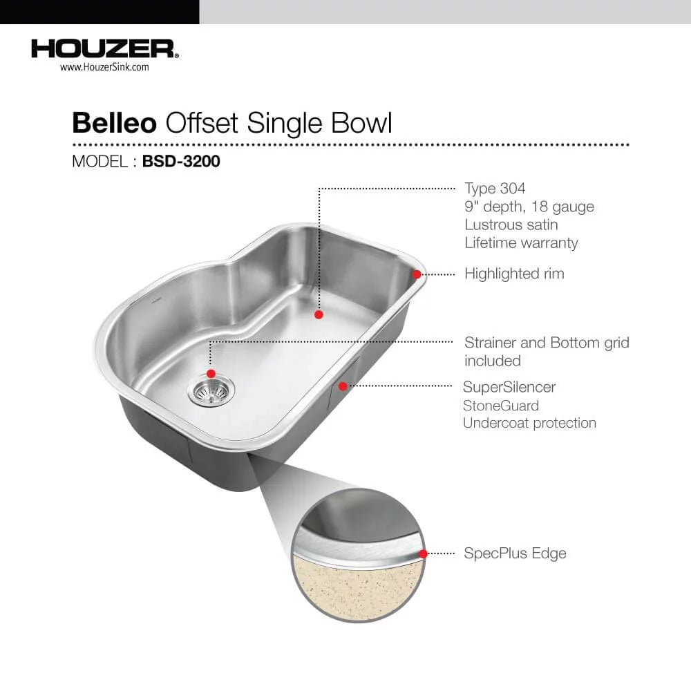Stainless Steel Topmount Single Bowl Kitchen Sink T65578