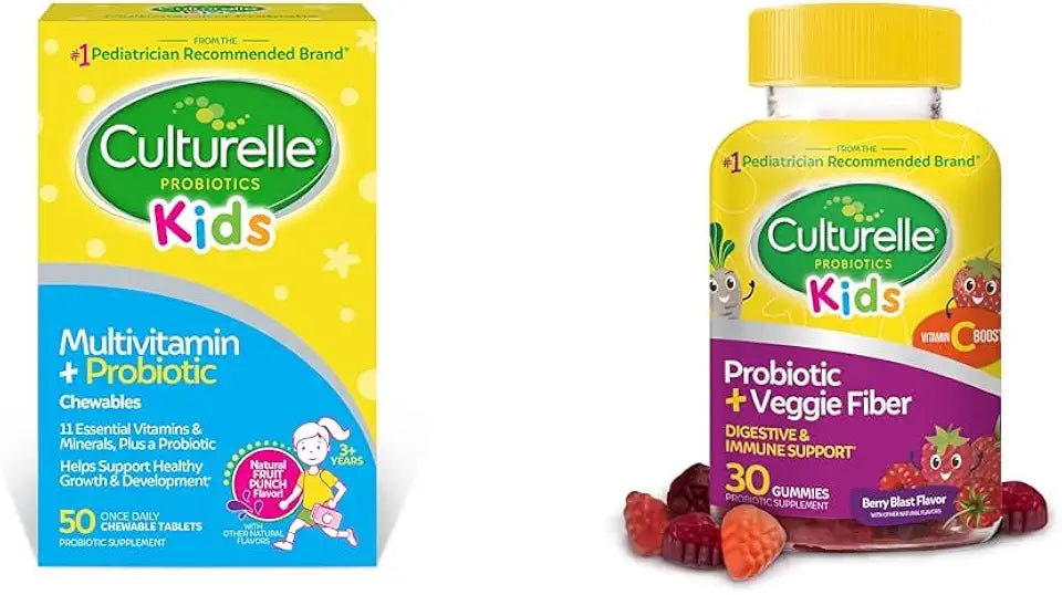 Chewable Multivitamin + Probiotic 50 Count + Probiotic Gummies 30 Count A8542