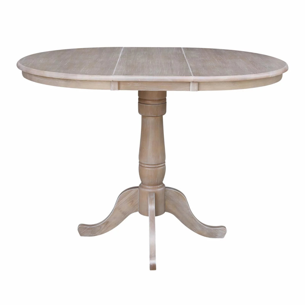 36" Round Top Pedestal Table with 12" Leaf M284