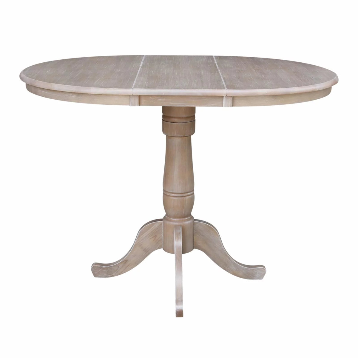 36" Round Top Pedestal Table with 12" Leaf M284