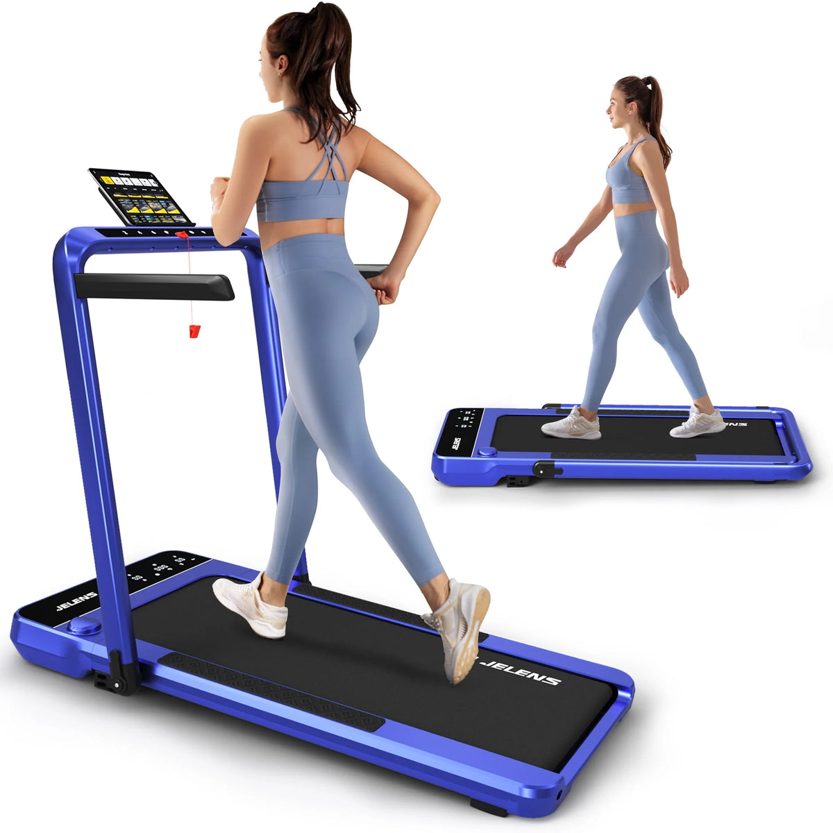 2 in 1 Incline Treadmill Under Desk Walking Pad O337944