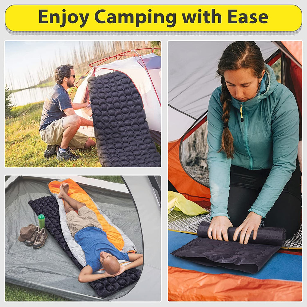 Navy Blue One Person Camping Mattress Z191609