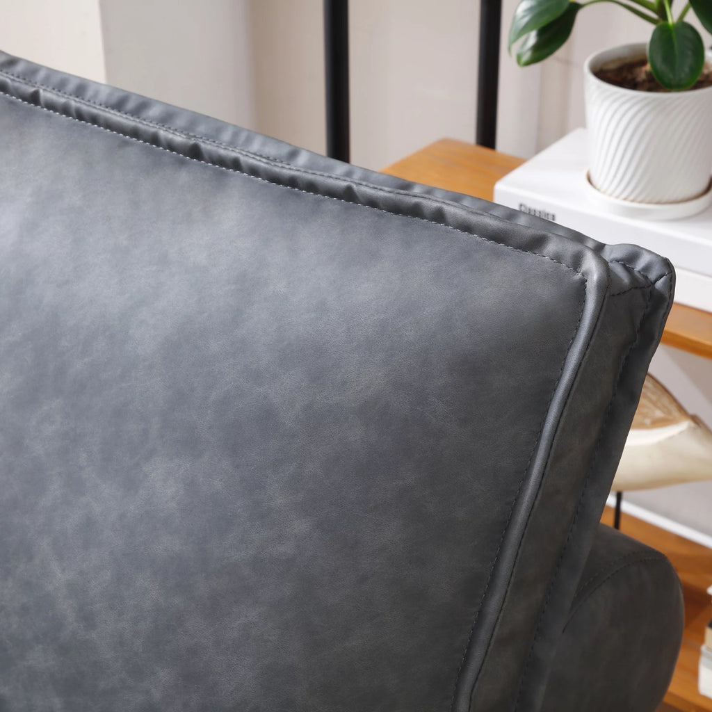 Faux Leather Ottoman Sofa Bed T2282