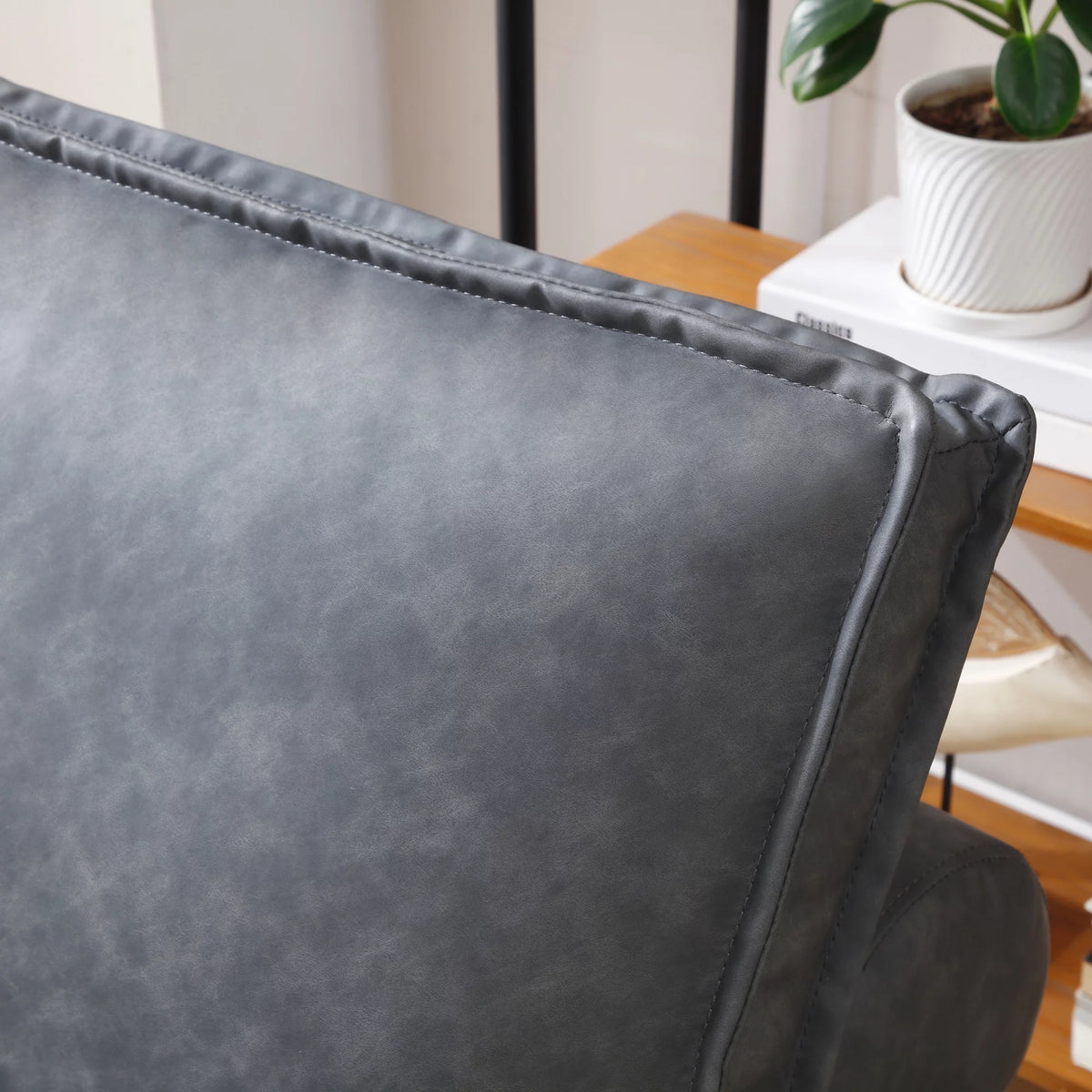 Faux Leather Ottoman Sofa Bed T2282