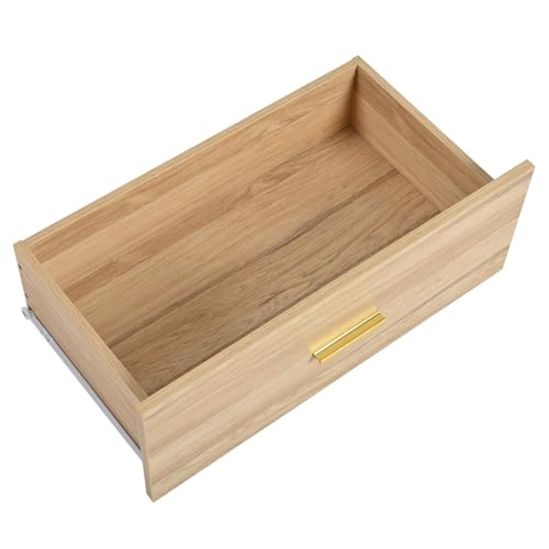 6 Drawer Wood Dresser with Gold Handles S1343