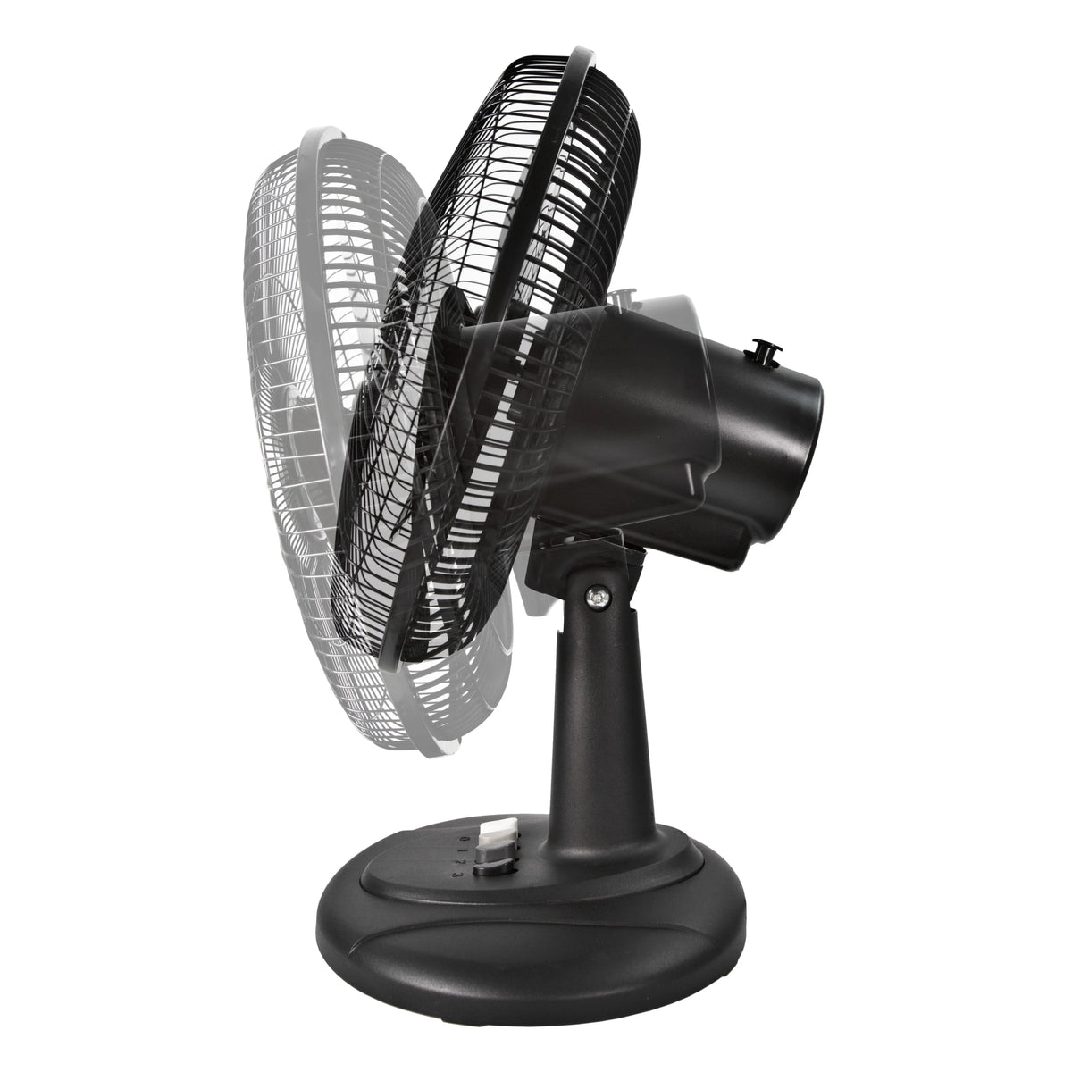 12” 3-Speed Oscillating Table Fan with Adjustable Tilt, Black P8560