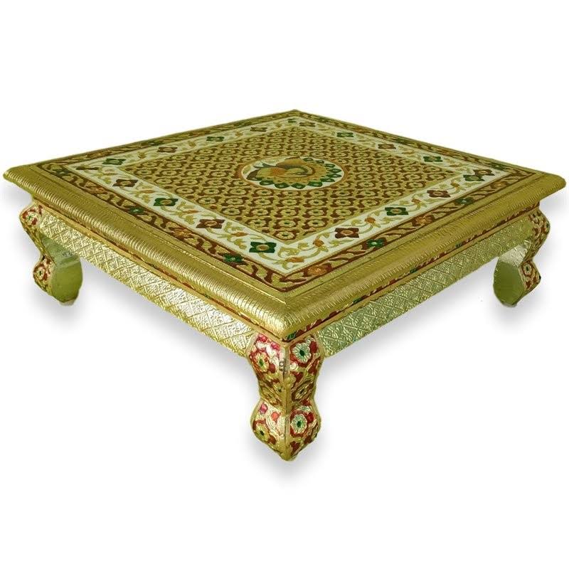 18x22 Square Persian Style Low Accent Table W401