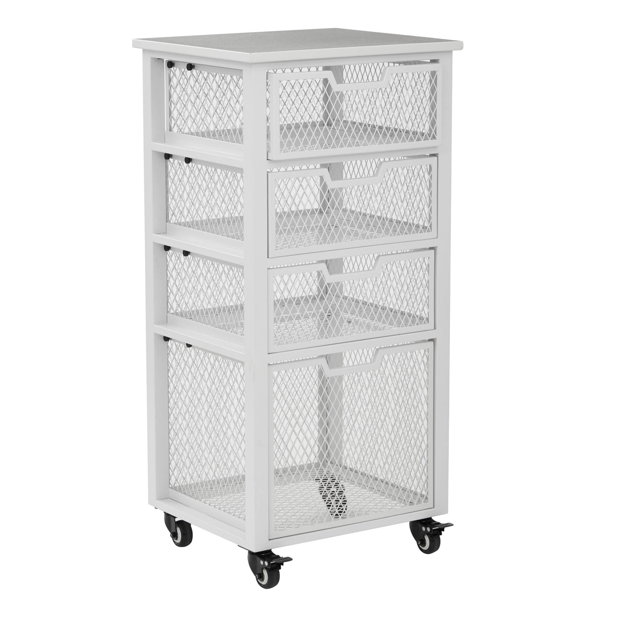 Purple 4 Drawer Rolling Cart Q93366