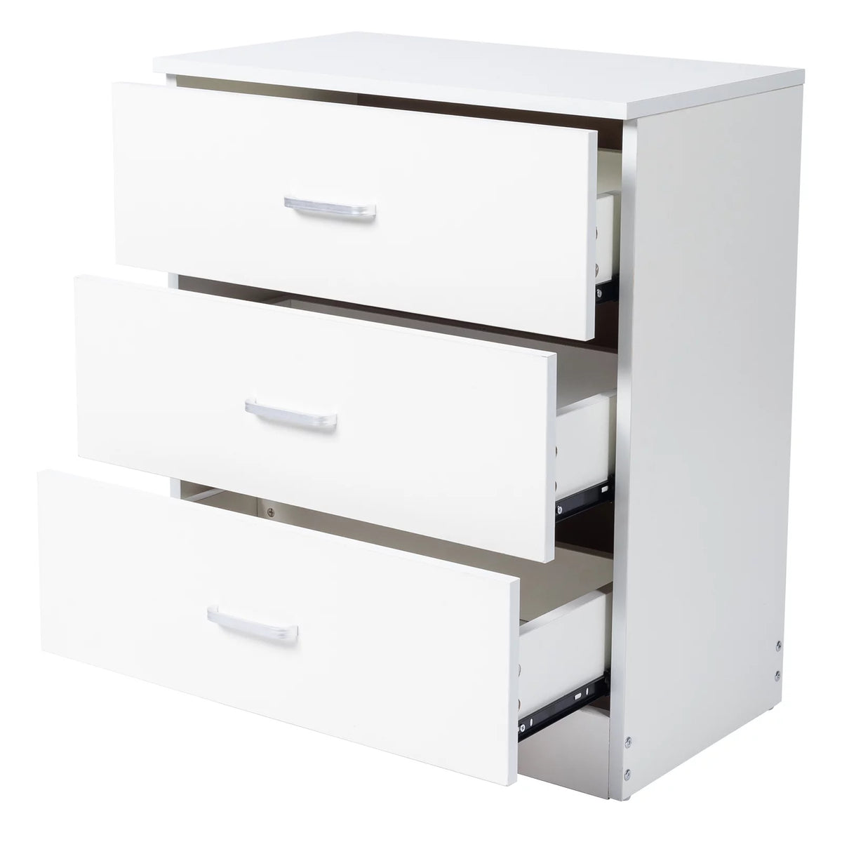 White 3-Drawer Wooden Dresser C89604