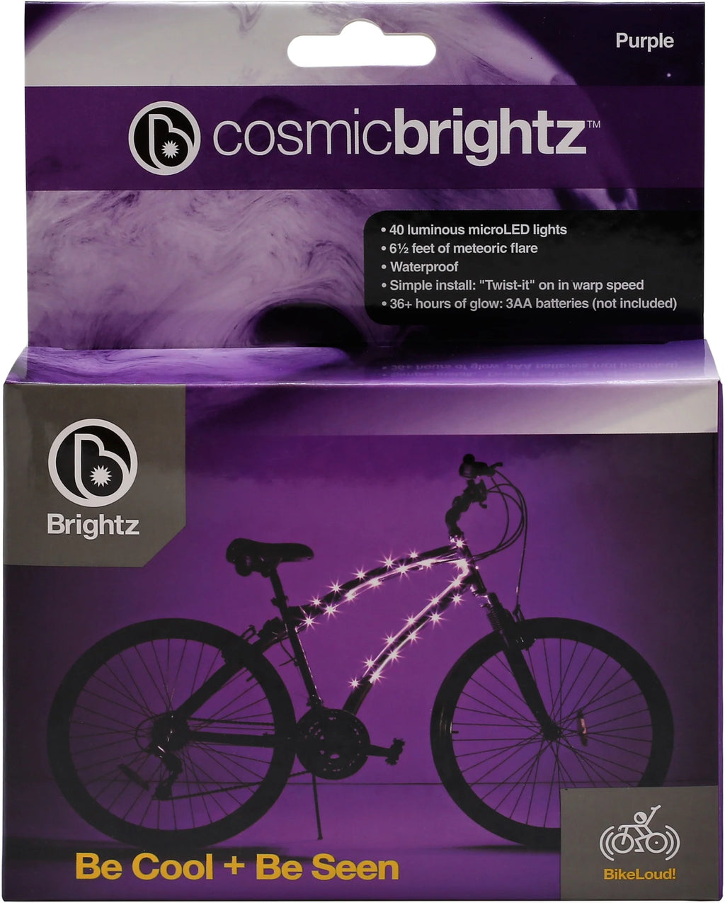 Purple LED Bicycle Frame Light S43723
