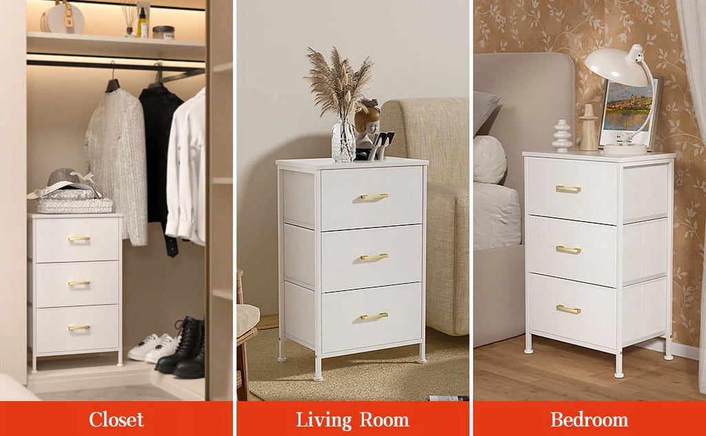 3 Drawer Nightstand G308