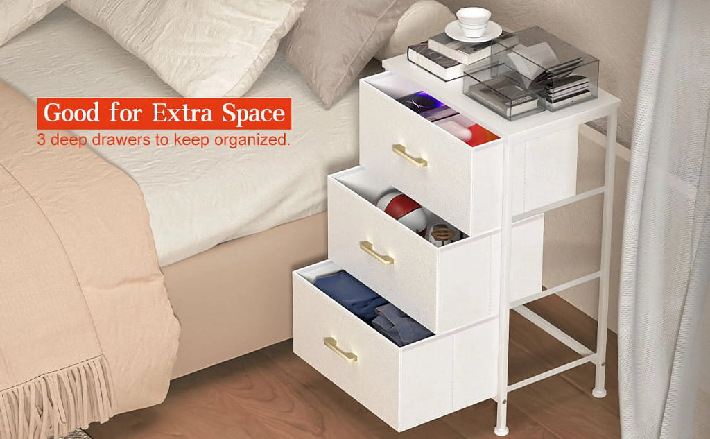 3 Drawer Nightstand G308