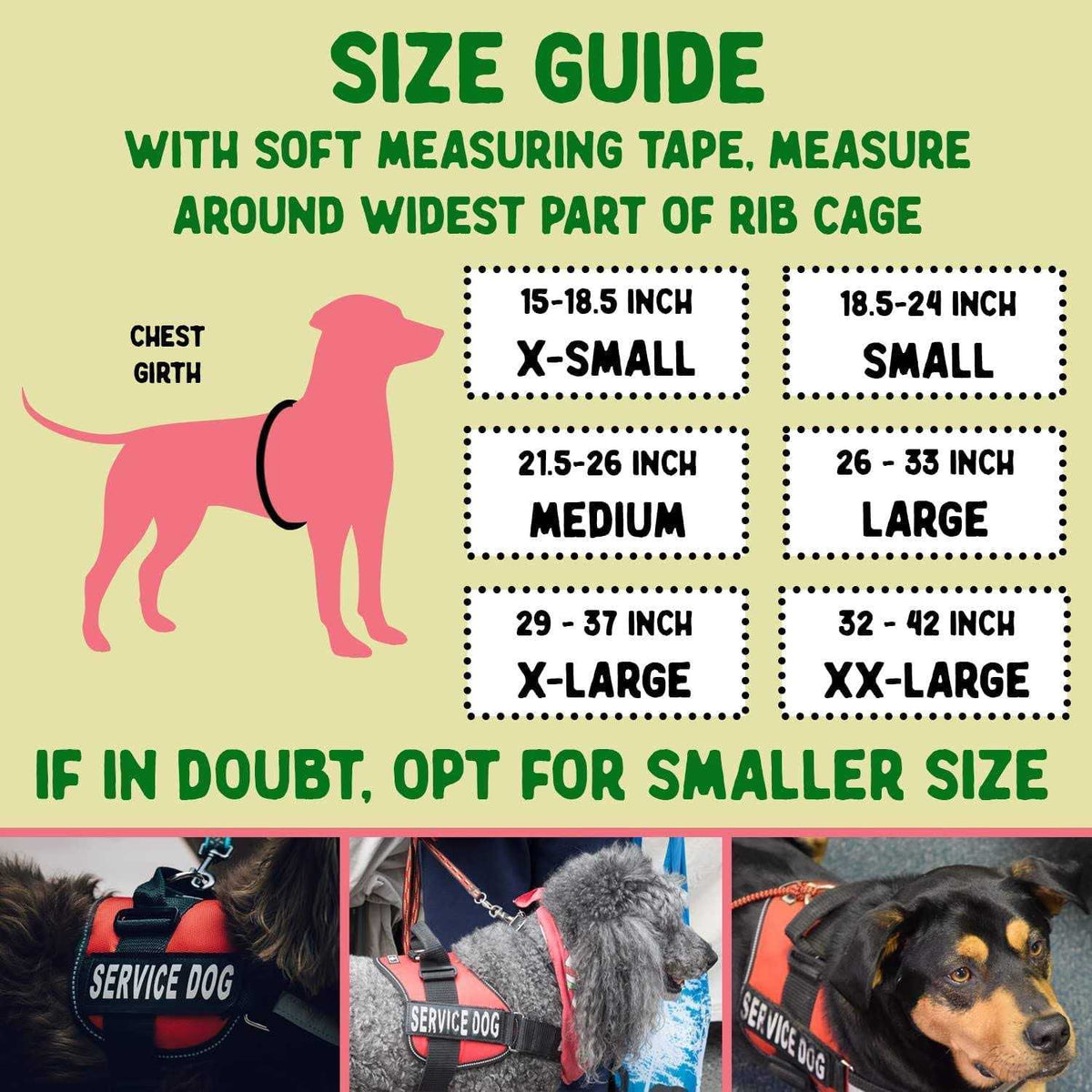 Service Dog Vest with ID Tag and 50 ADA Information Cards J30769