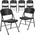 Black Plastic Folding Chair T930