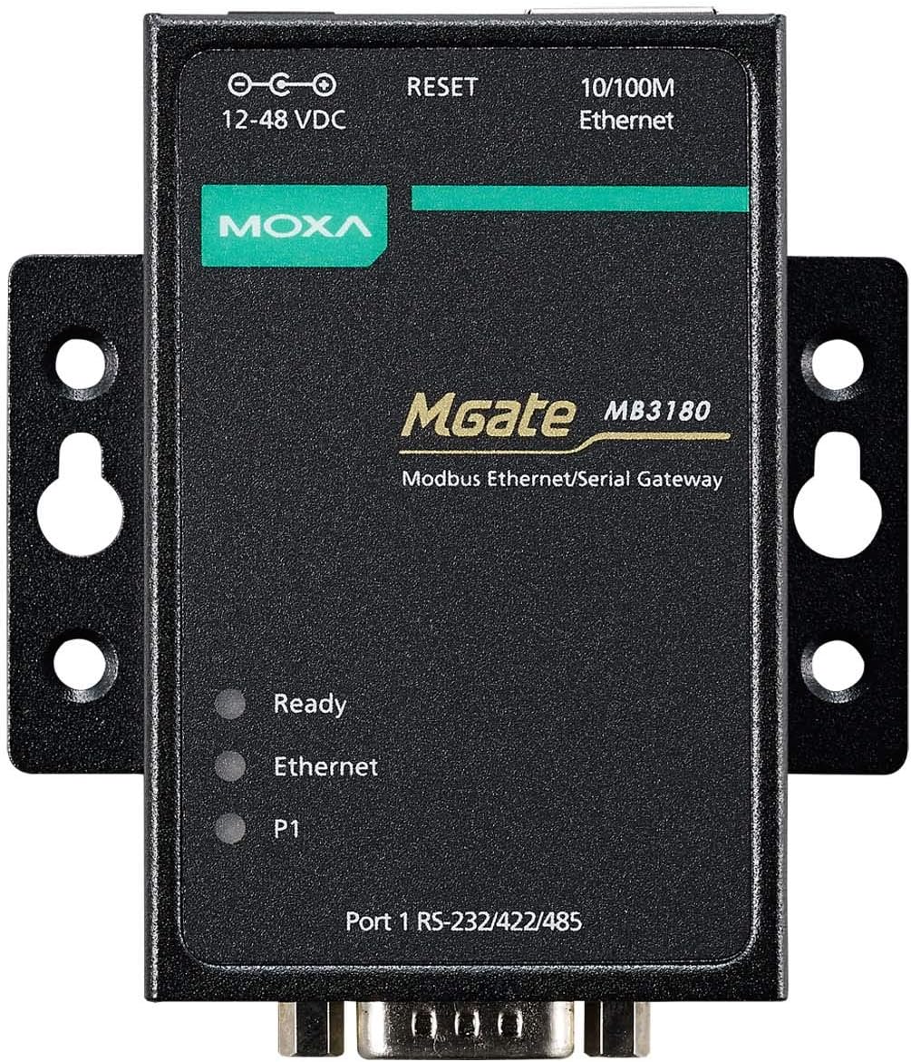 1 Port RS-232/422/485 Modbus TCP to Serial Gateway M491