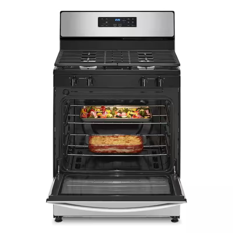 4 Burner Freestanding Gas Range Stainless Steel L7740