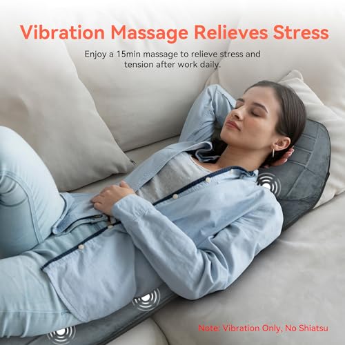 5 Vibration Modes 3 Levels Back Massager Pad with Heat Z4712