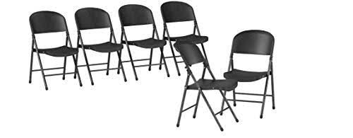 Black Plastic Folding Chair T930