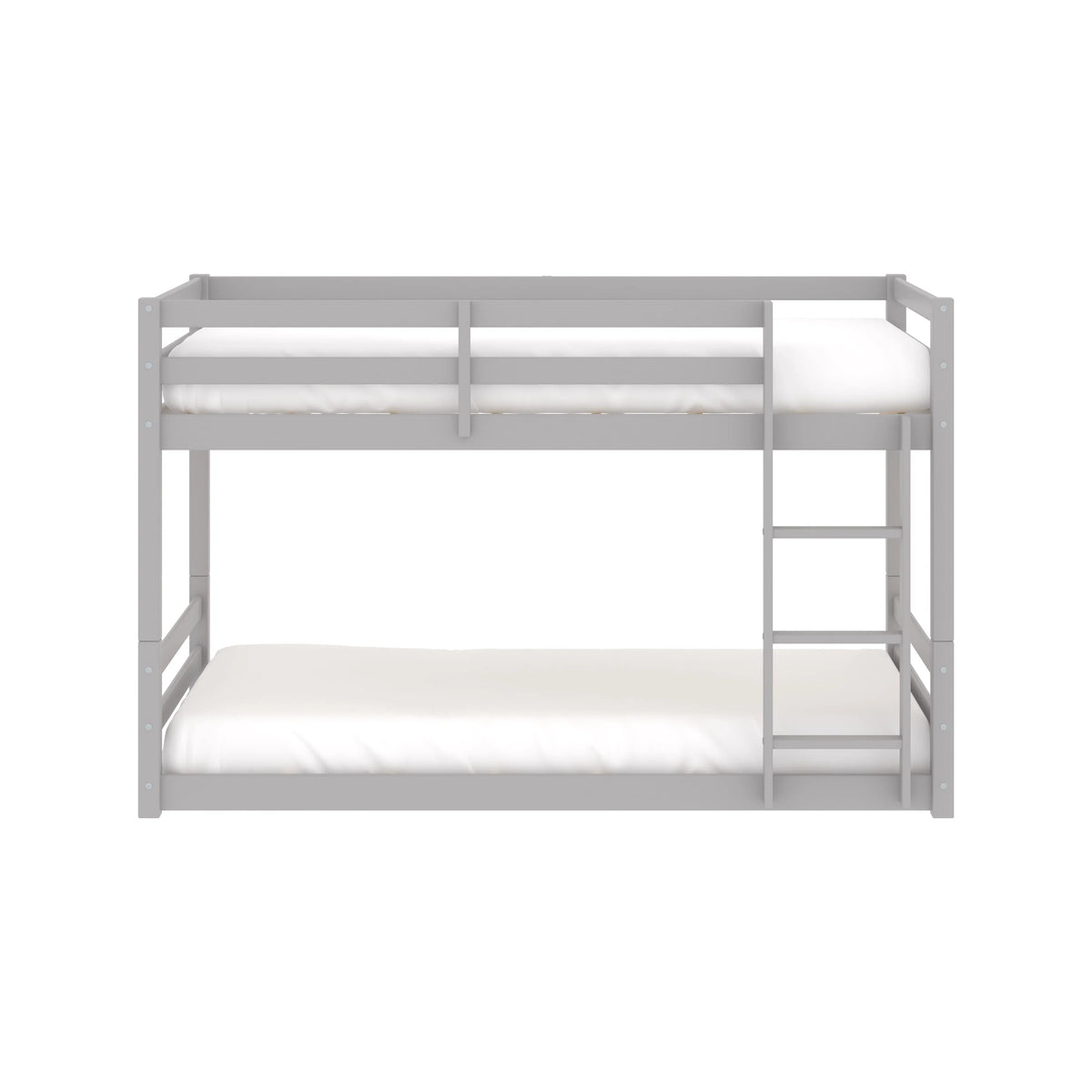 Black Wood Twin Over Twin Convertible Bunk Bed E963
