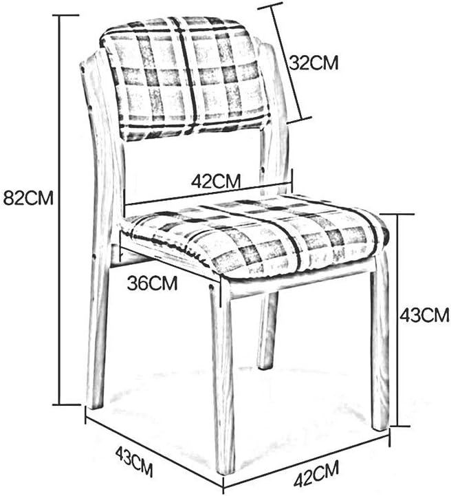 Wood Chair with Removable and Washable Backrest H61117