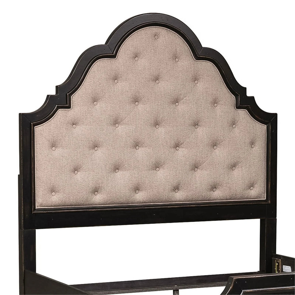 Black Queen Uph Headboard K6863