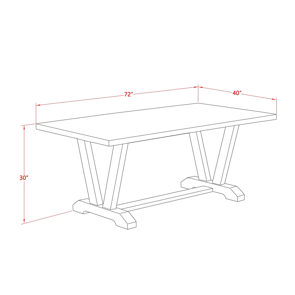 7-Piece Hardwood Kitchen Table Set G792123
