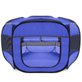 Portable Pet Playpen Dark Blue S6946
