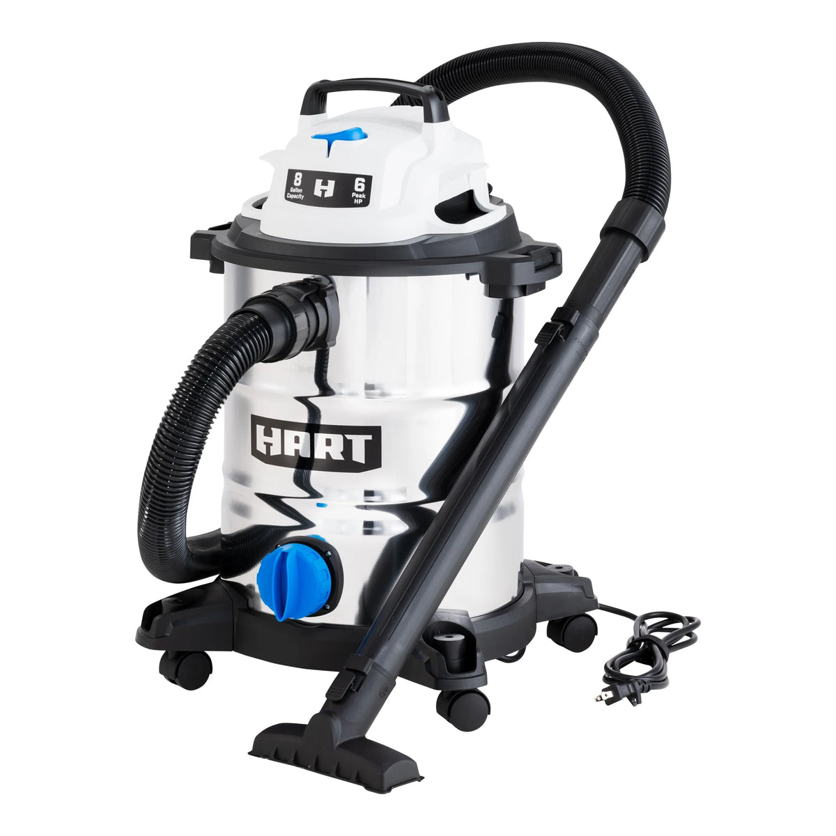 8 Gallon 6 Peak HP Stainless Steel Wet/Dry Vacuum W29891