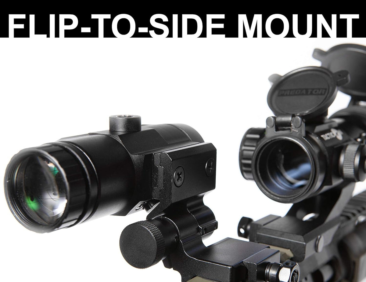 3X Red Dot Magnifier with Flip to Side Mount P7261