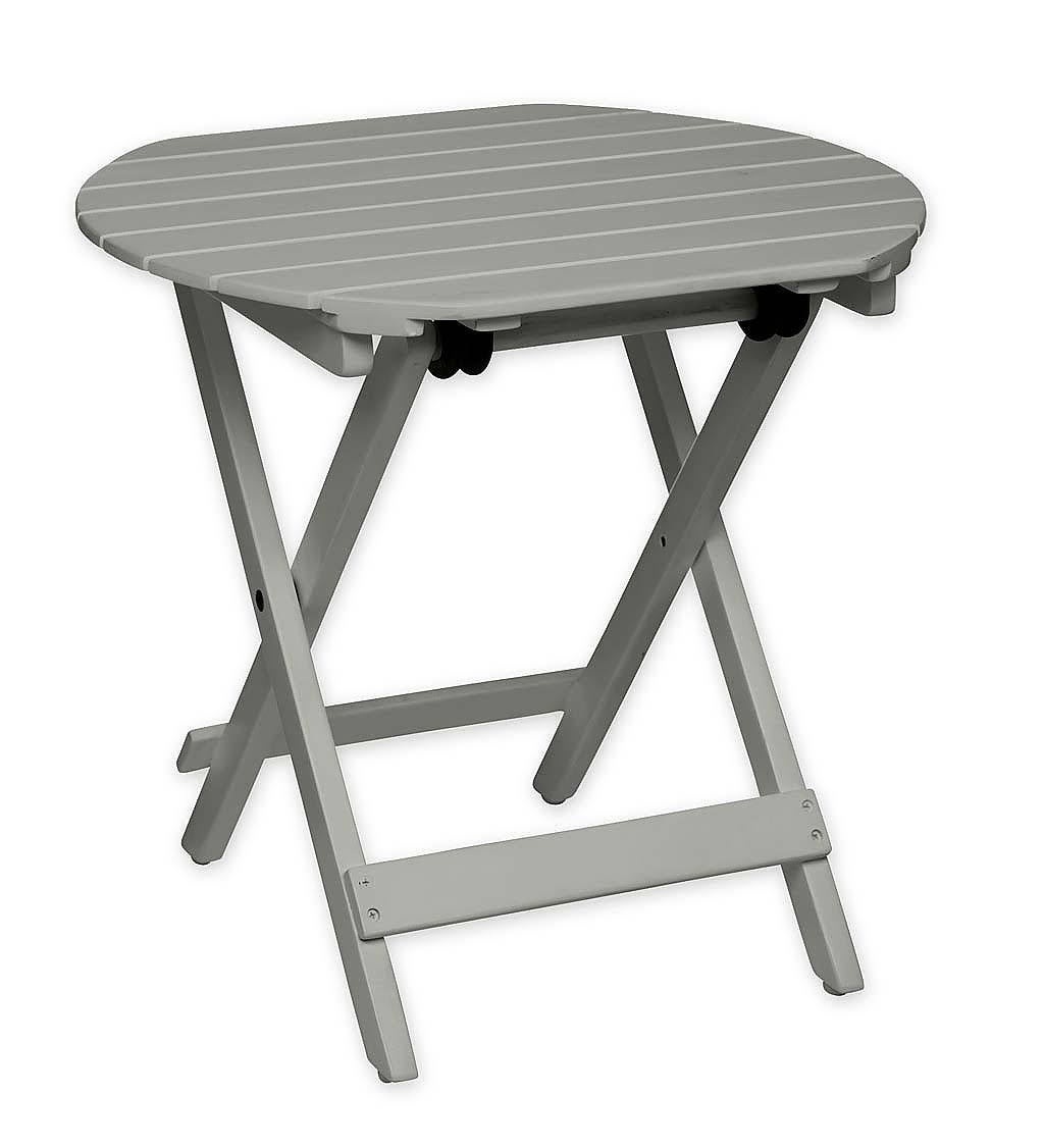 Natural Eucalyptus Wooden Adirondack Side Table Z554366