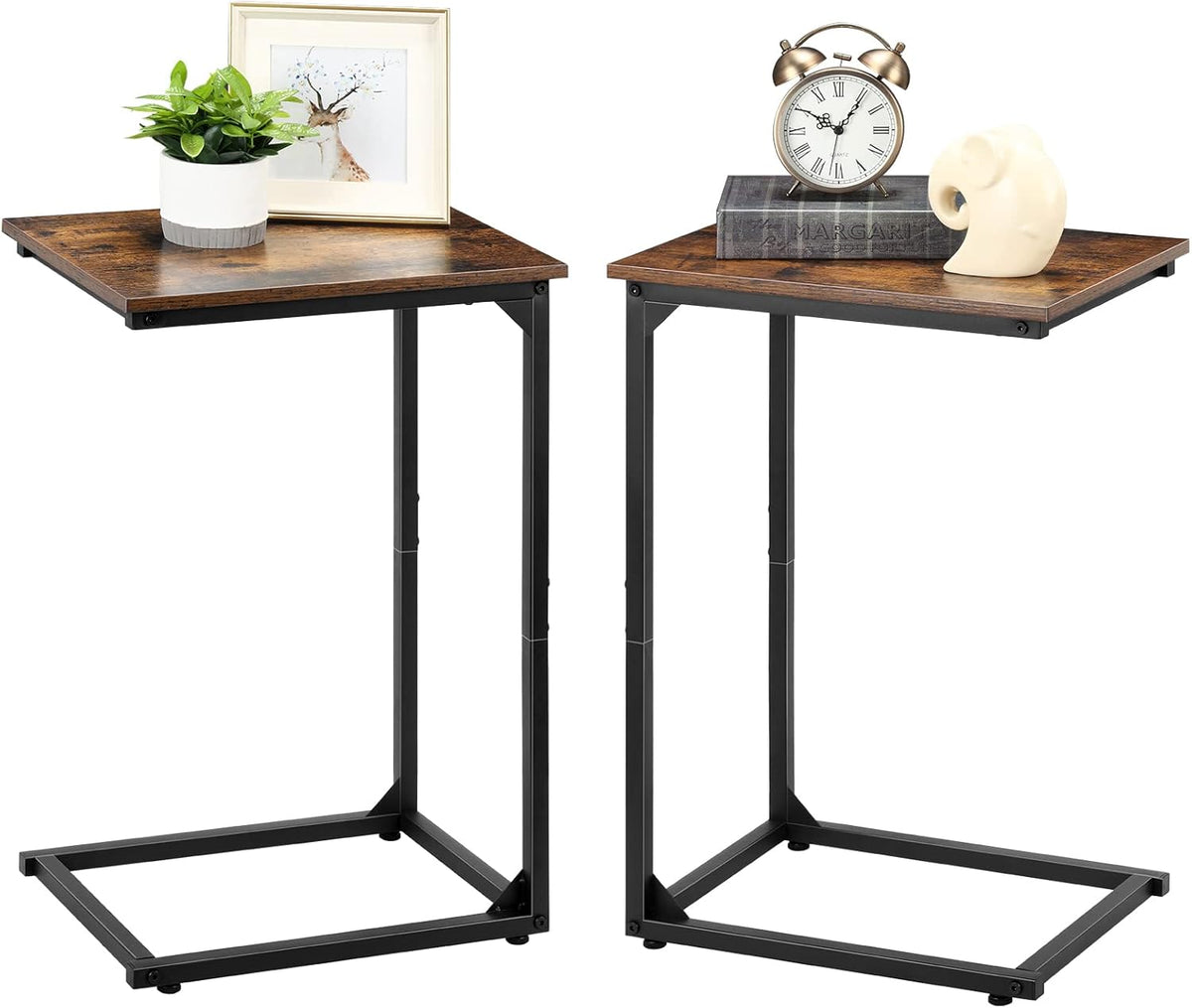 C Shaped Side Table Set of 2 T241010