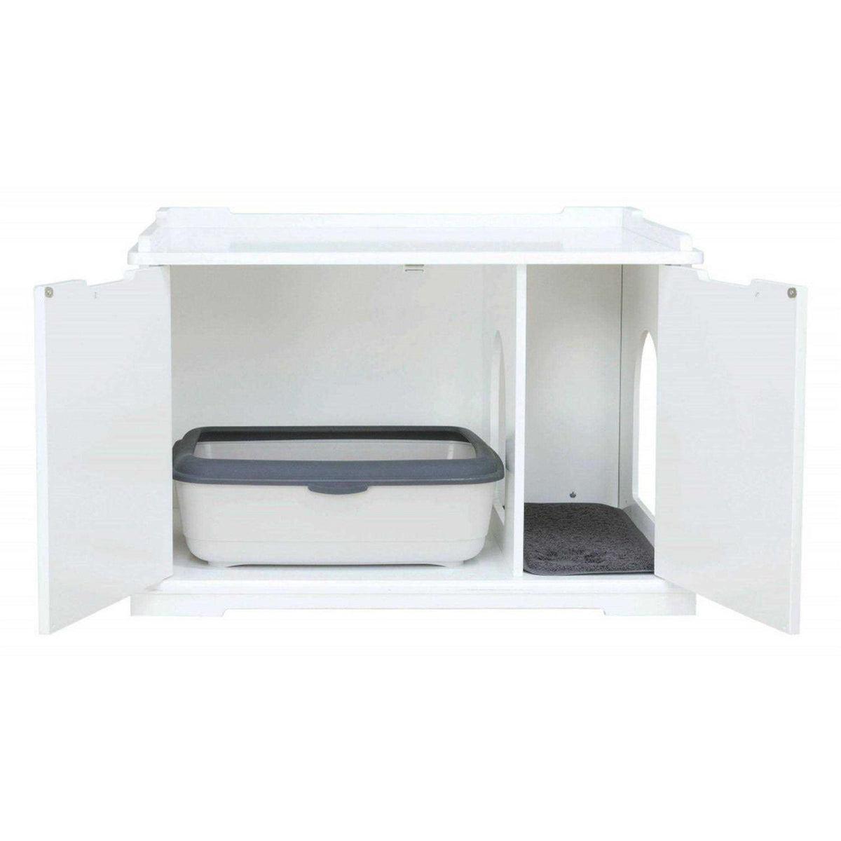 XL Wooden Cat House & Litter Box V943611