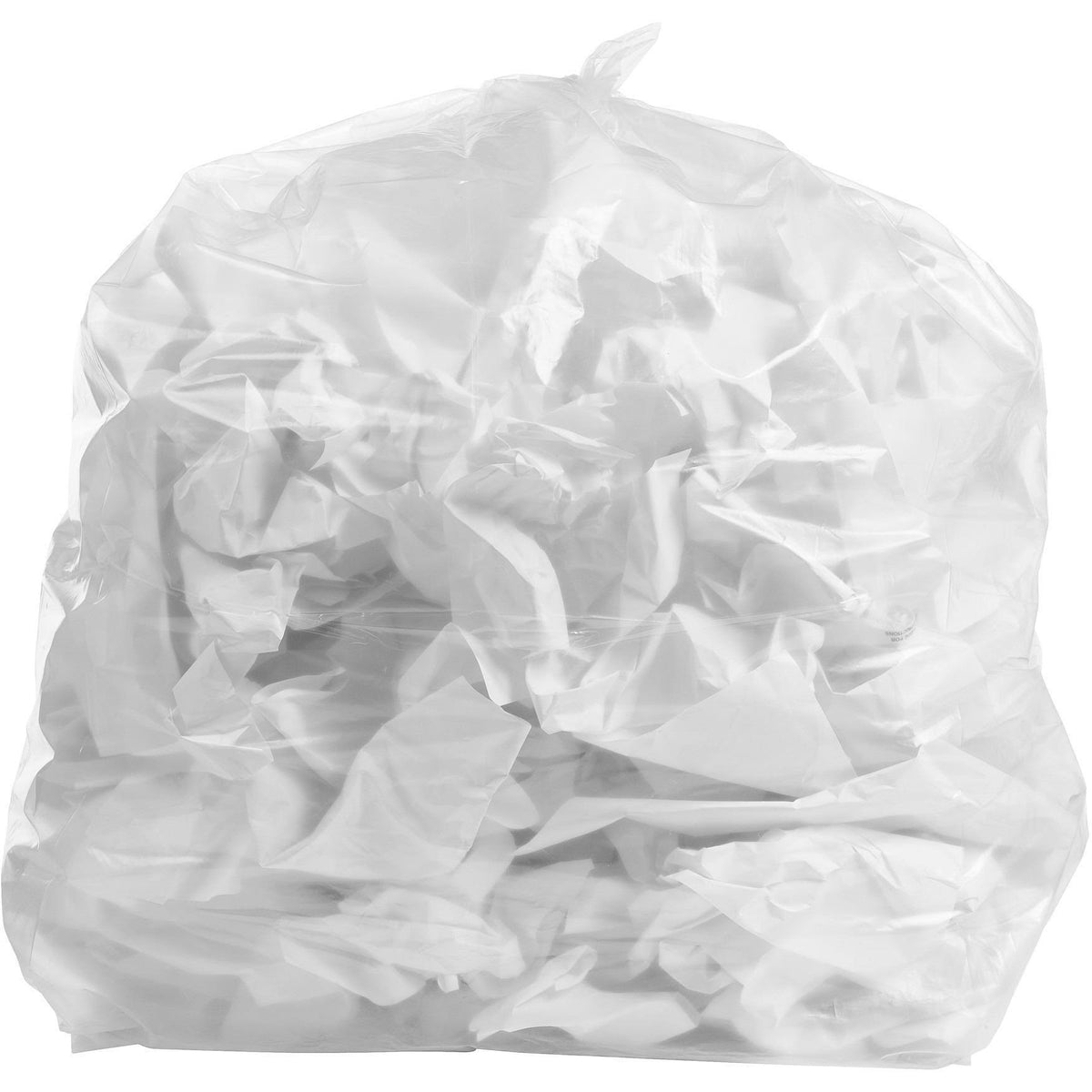 100 Bags Clear 2 mil Garbage Bags J4460