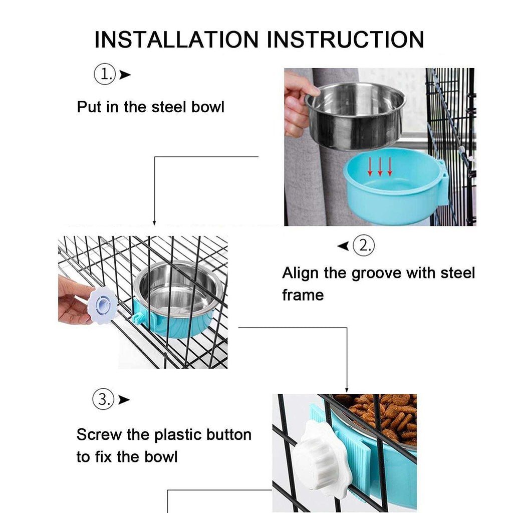 Stainless Steel Dog Crate Bowl V199