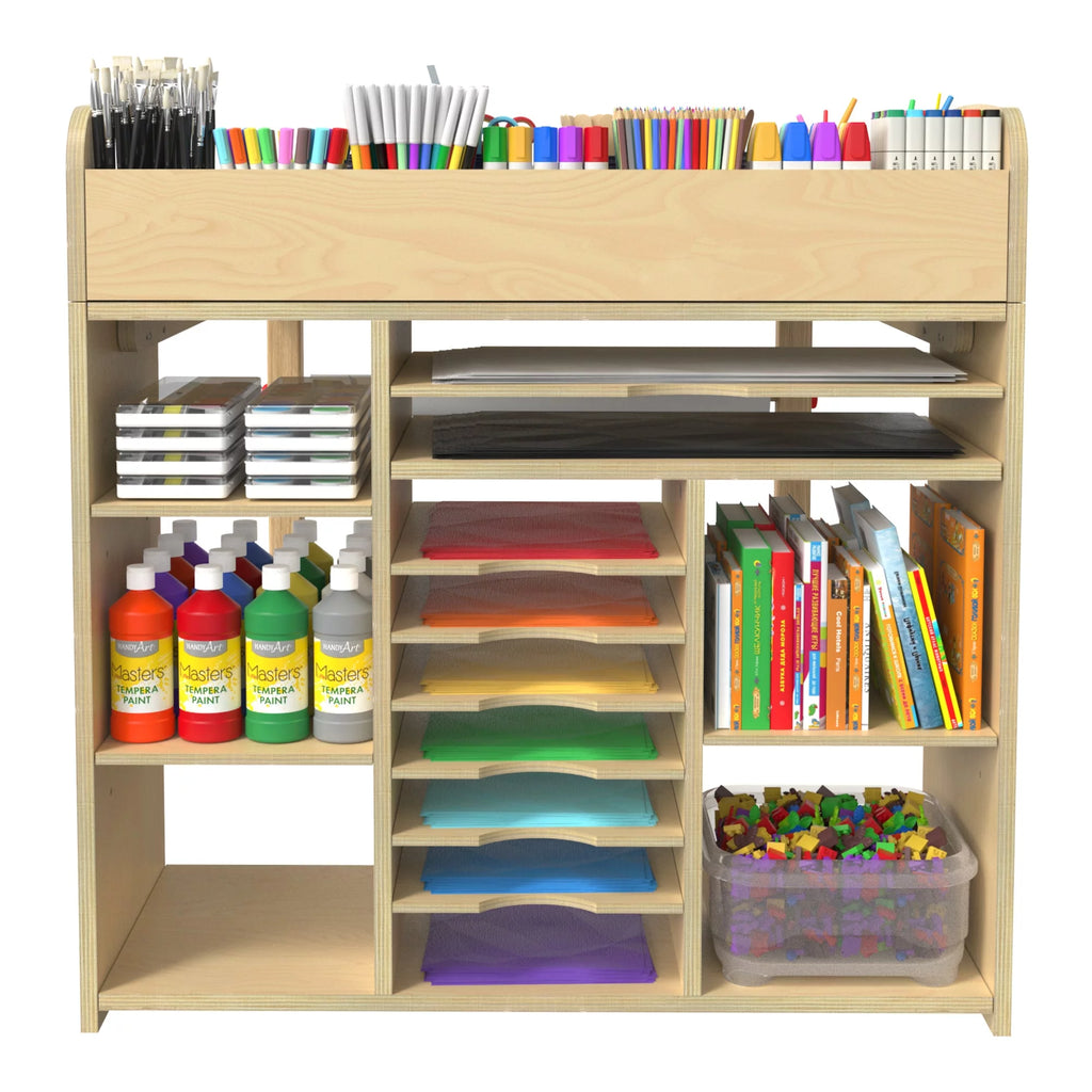 Kids Art Table and Chairs Set with Storage Q63672