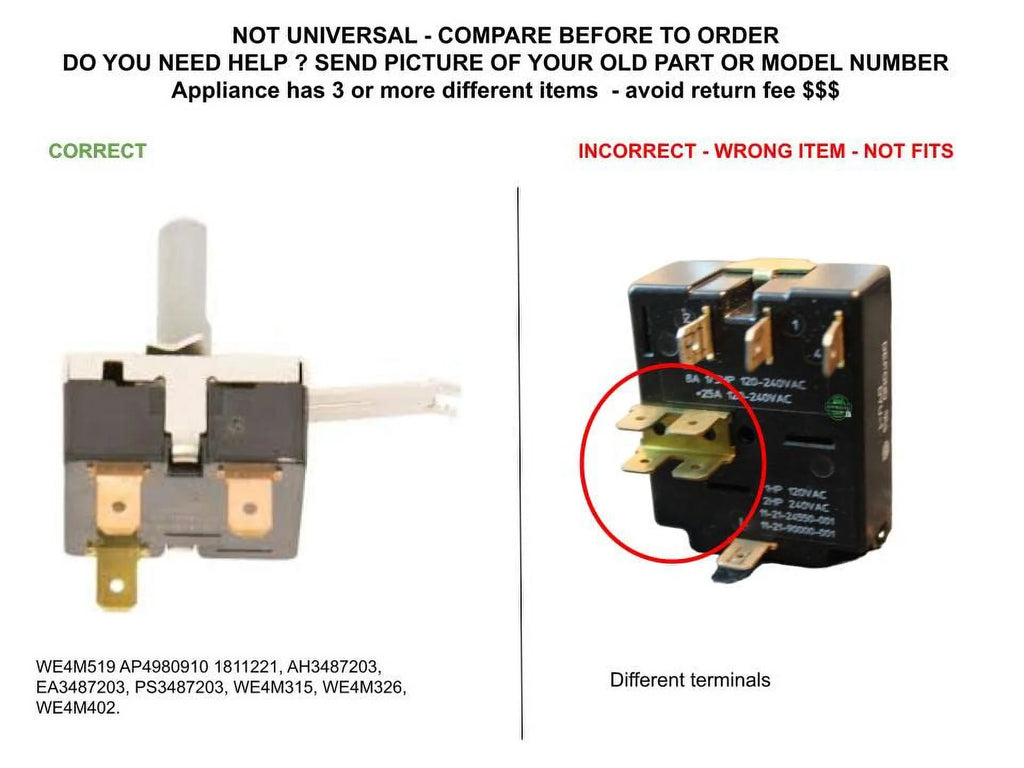 Dryer Rotary Start Switch S42474