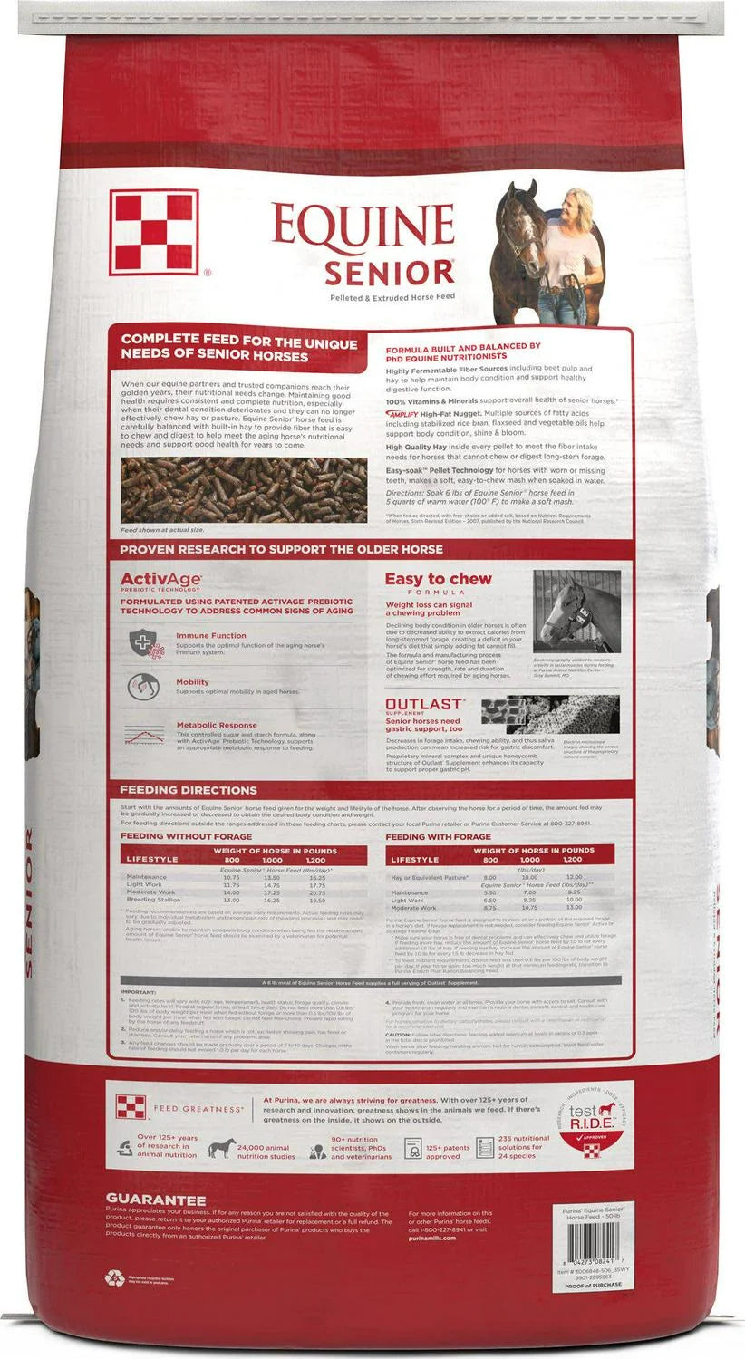 Equine Senior Horse Feed, 50 lb. Y18363