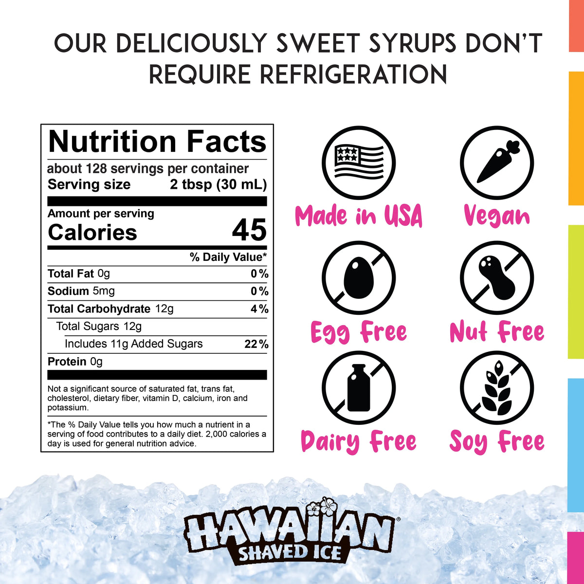4 Gallon Shaved Ice Syrup Pack A795