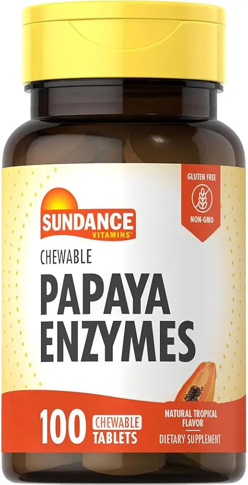 Chewable Papaya Enzyme 100 Tablets Pack of 2 O458