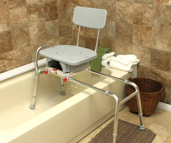 Sliding Transfer Bench with Cut-Out Swivel Seat H29939